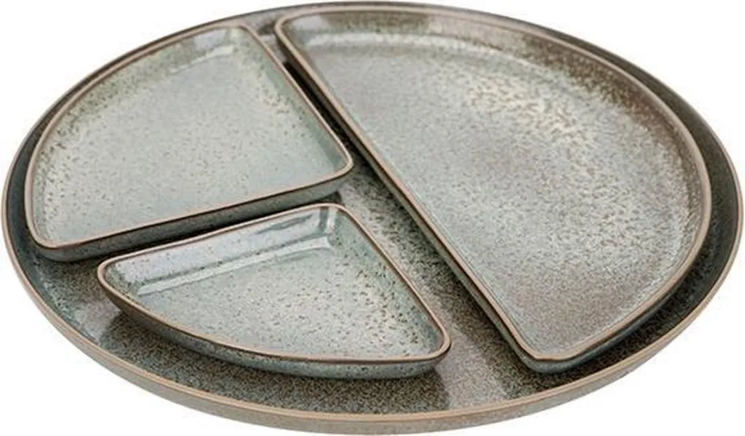 Cosy&Trendy Bento-concept Dinner Plate D34,5xh1,9cm - Olijfgroen