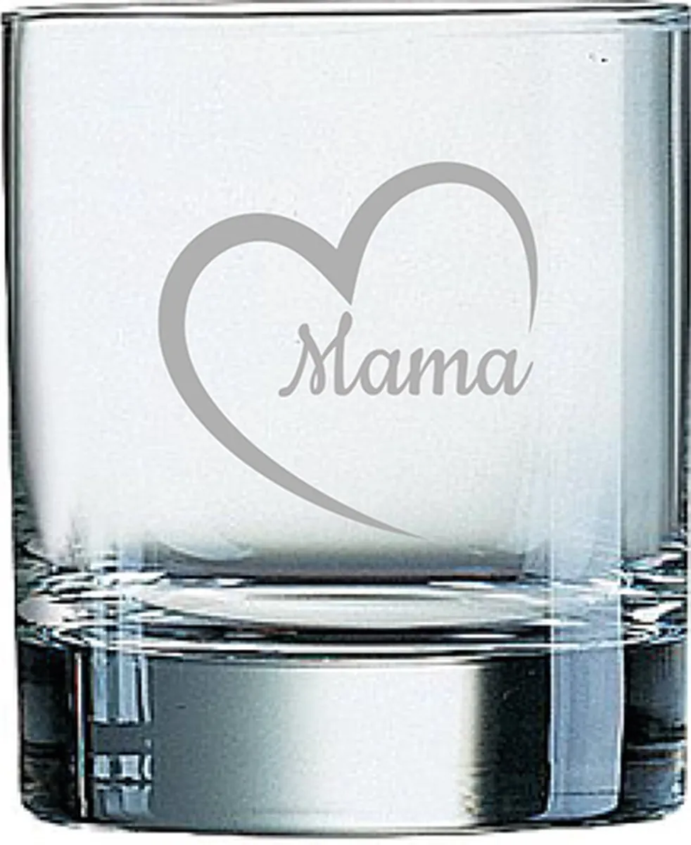Arcoroc Whiskeyglas Mama met hartje