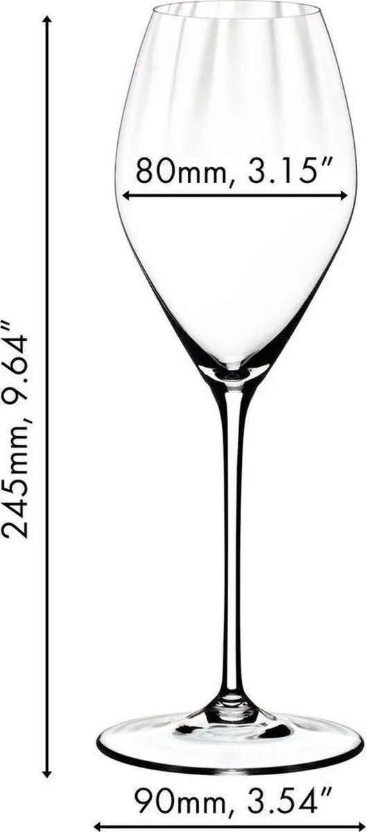 Riedel Performance Champagneglazen 375ml - 4 Stuks