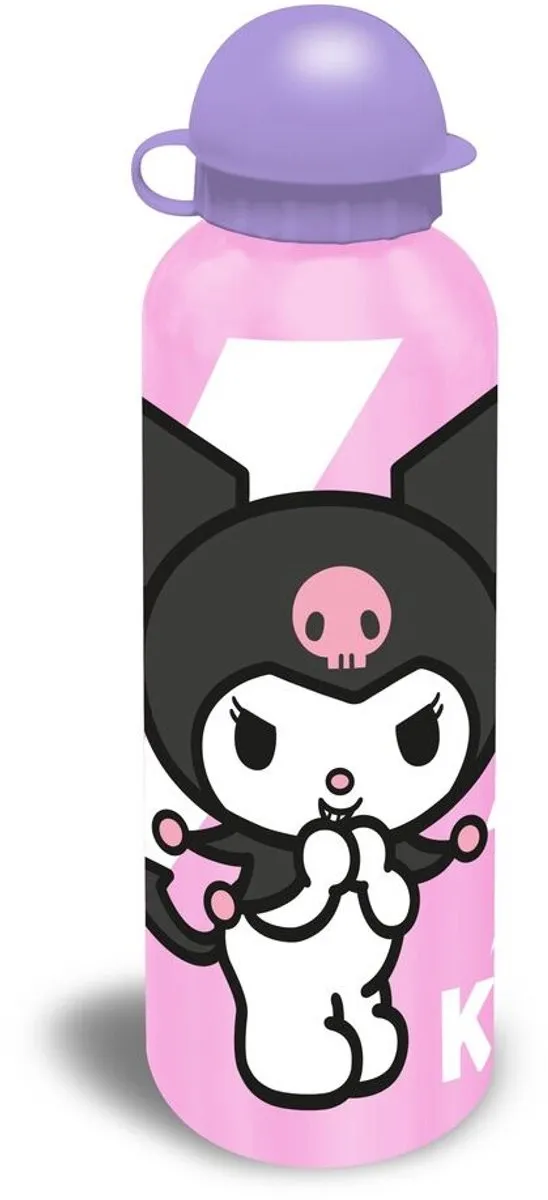 Hello Kitty & Kuromi Aluminium Drinkfles 500ml