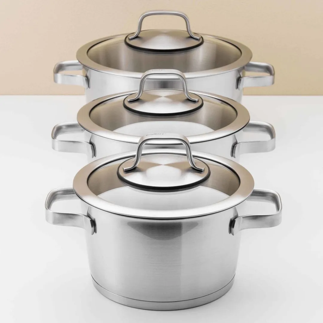 BergHOFF Essentials Line 10-delige Kookpannenset - Zilver