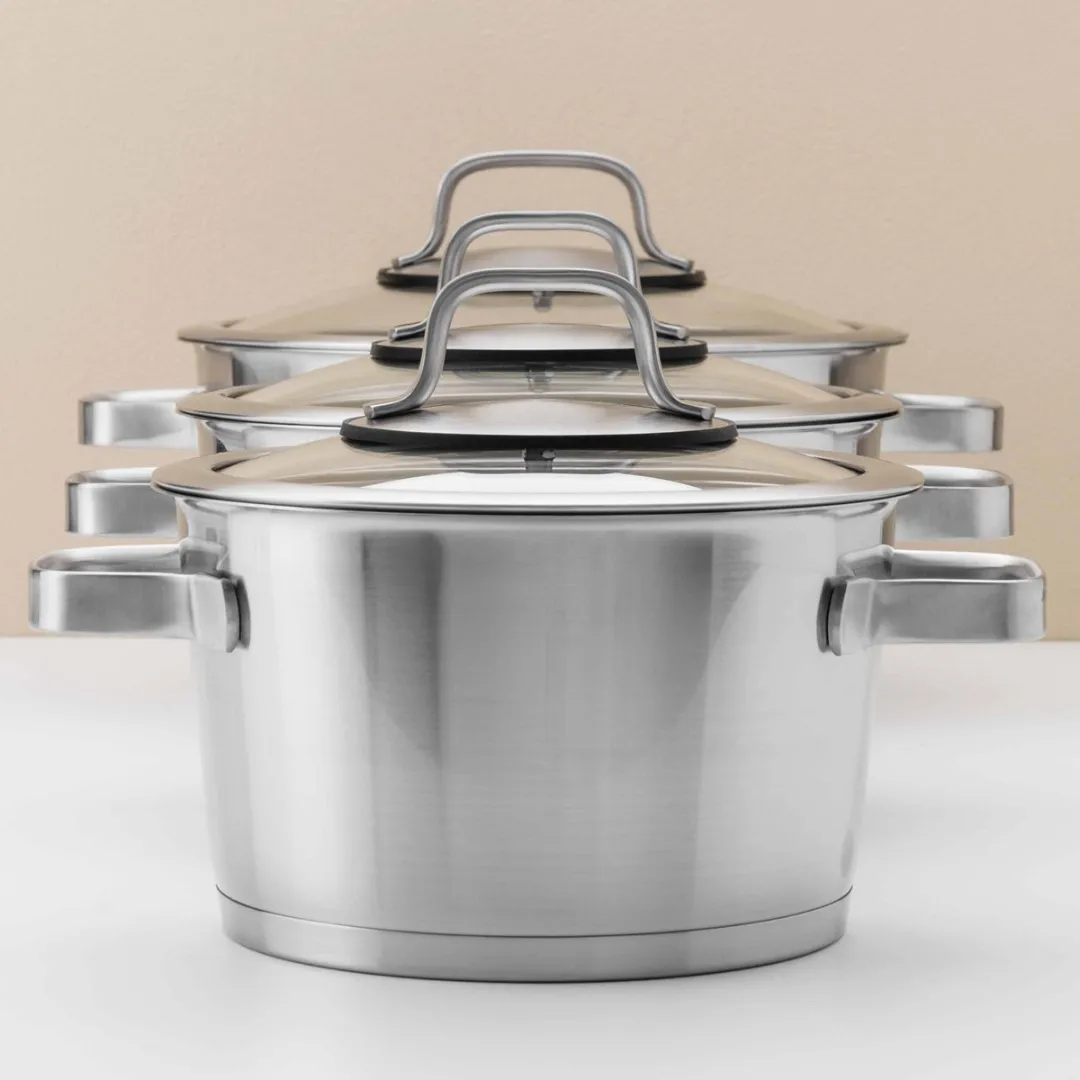 BergHOFF Essentials Line 10-delige Kookpannenset - Zilver