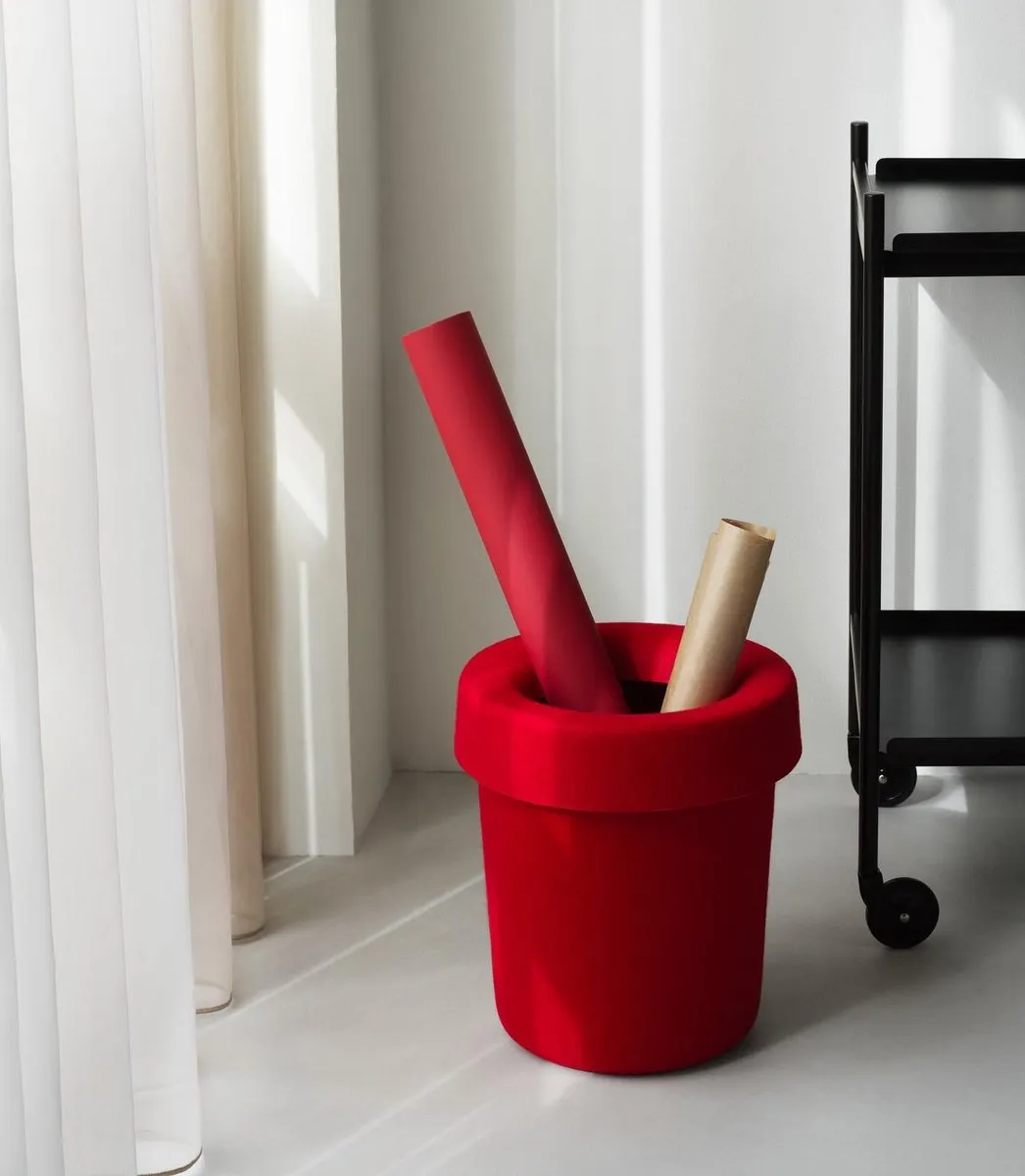 Normann Copenhagen Hide Office Prullenbak - 8.9L - Donkerpaars