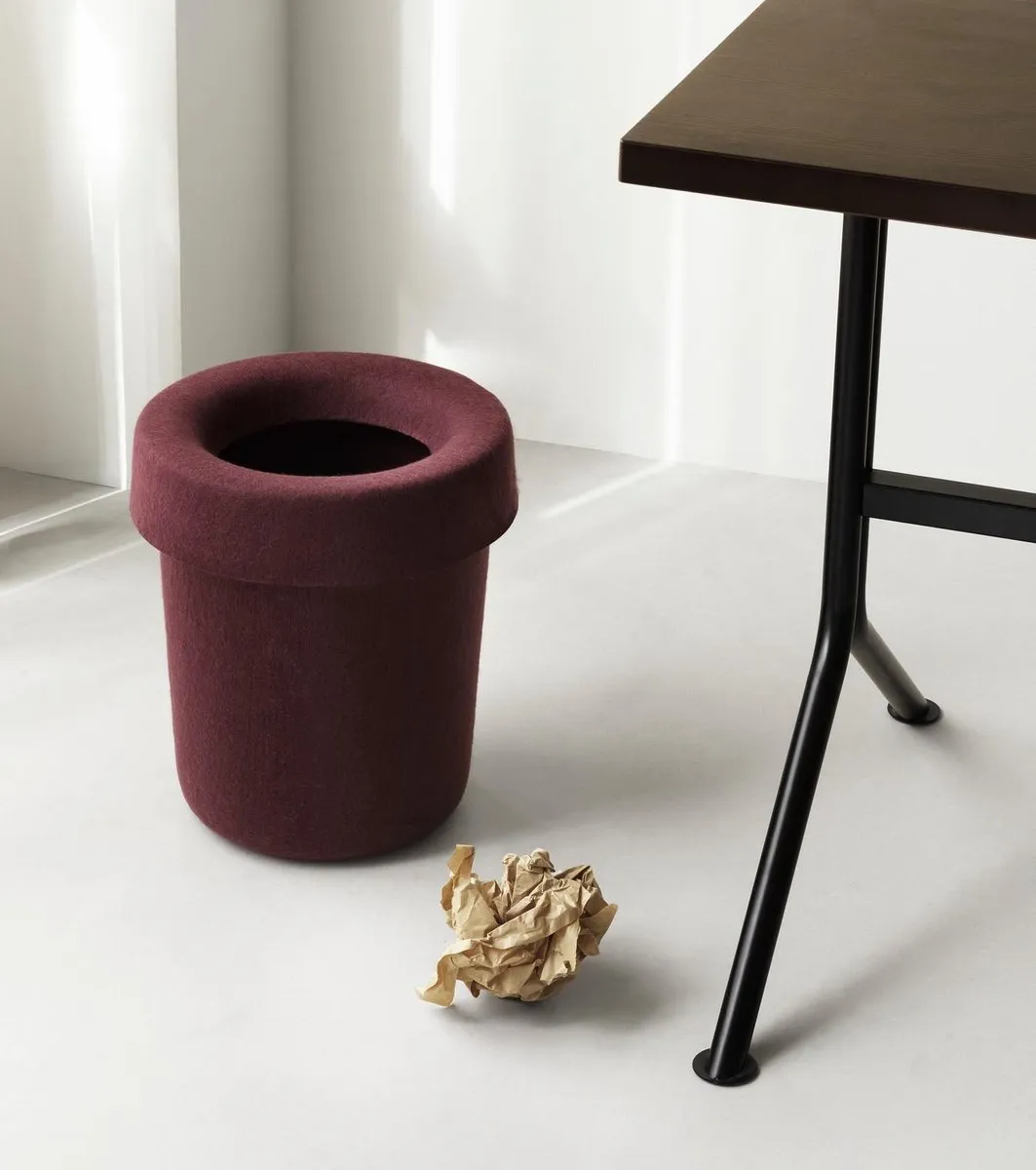 Normann Copenhagen Hide Office Prullenbak - 8.9L - Donkerpaars