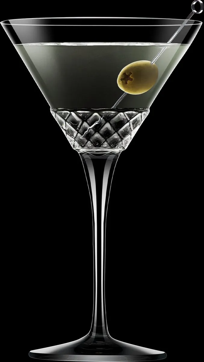 Luigi Bormioli Roma 1960 - Martiniglas - 22cl - 6 stuks