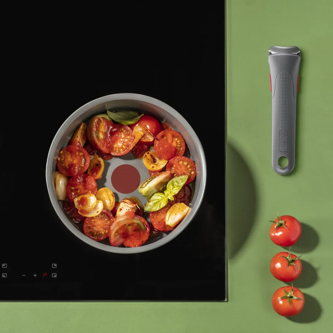 Tefal Ingenio Renew L2609302 Koekenpannenset 3-delig - Keramisch - Grijs