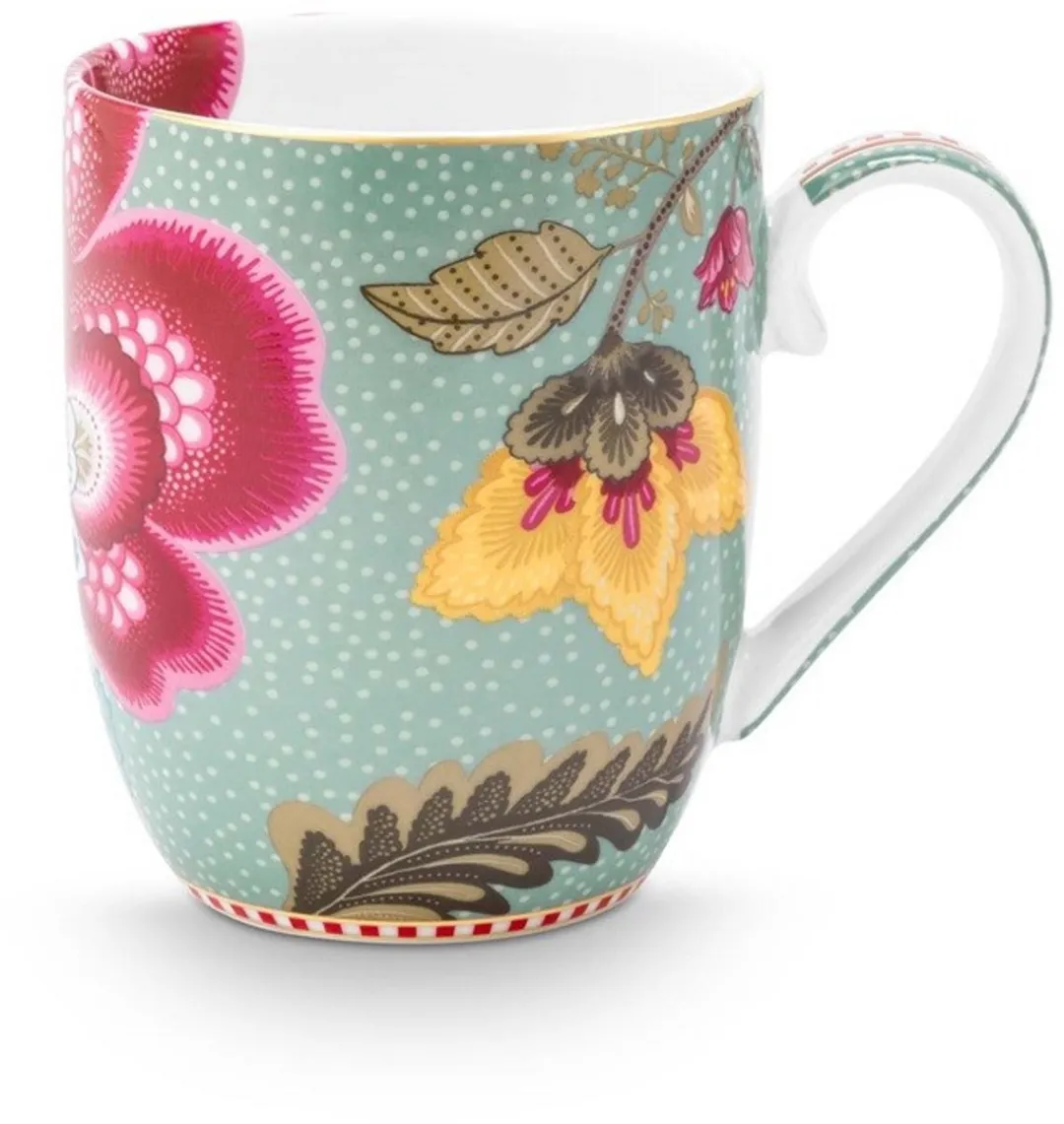 Pip Studio Blooming Tales Mok 200ml - 2 Stuks - Porselein - Fantasy Blue