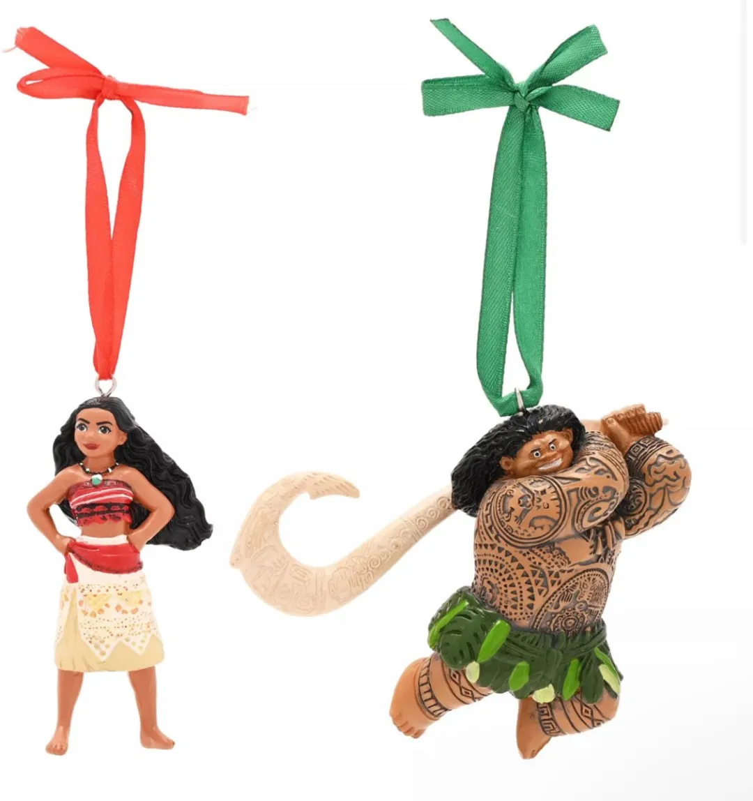Disney Moana & Maui Ornamenten - 2 Stuks