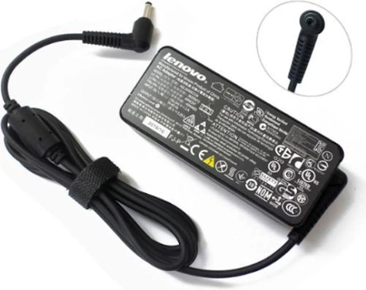 Lenovo 45W Adapter 20V/2,25A - 4,0x1,7mm - Zwart
