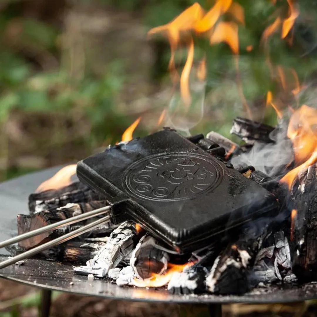Petromax Wafel vuur-ijzer LANG