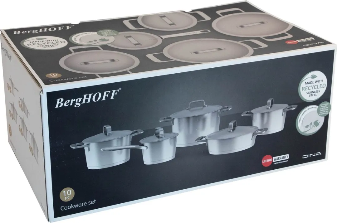 BergHOFF DiNA Meta 10-delige Kookpottenset - Metaal