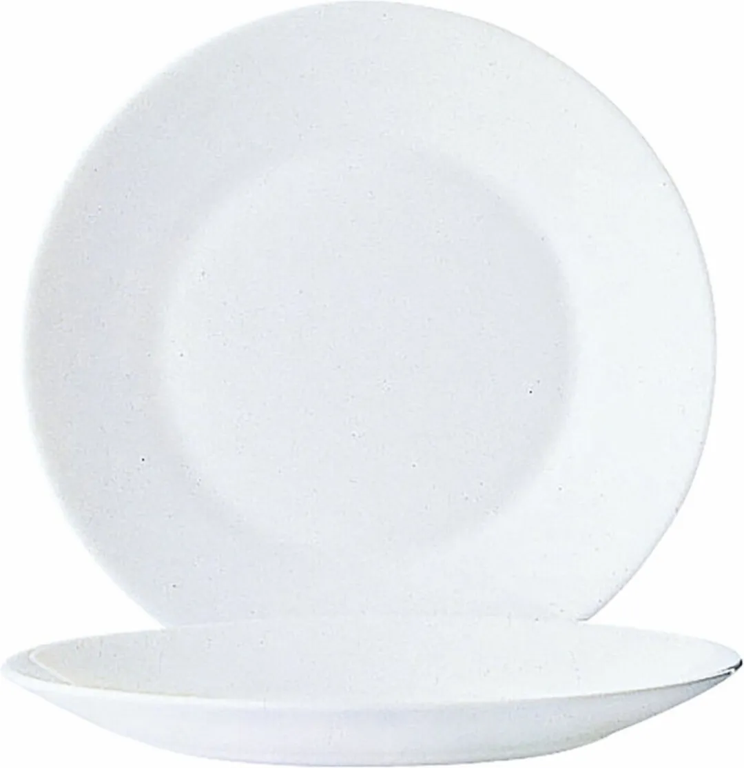 Arcoroc Restaurant Bordenset Wit - 6 Stuks Ø23,5cm