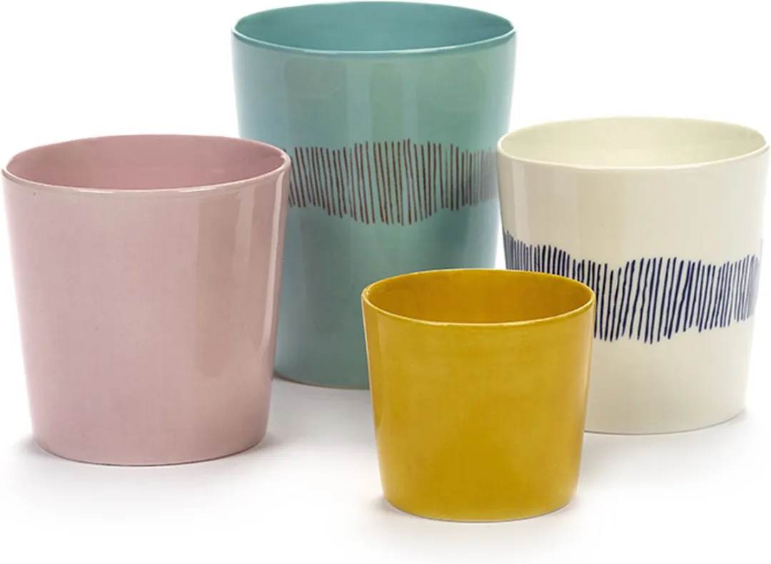 Serax Ottolenghi Feast Koffiekoppen - Roze - 4 Stuks