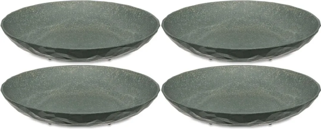 Koziol Diepe Borden Club Grijs ø 22cm - 4 Stuks
