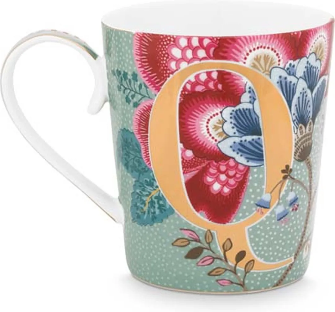 Pip Studio Floral Fantasy Mok Q - 350ml - Lichtblauw