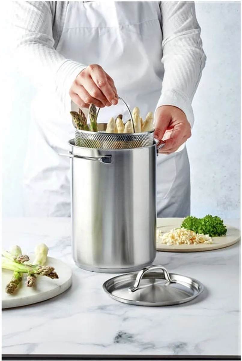Demeyere Specialties 3 Asperge-Pasta Pan 16cm - 4.5L - Zilver