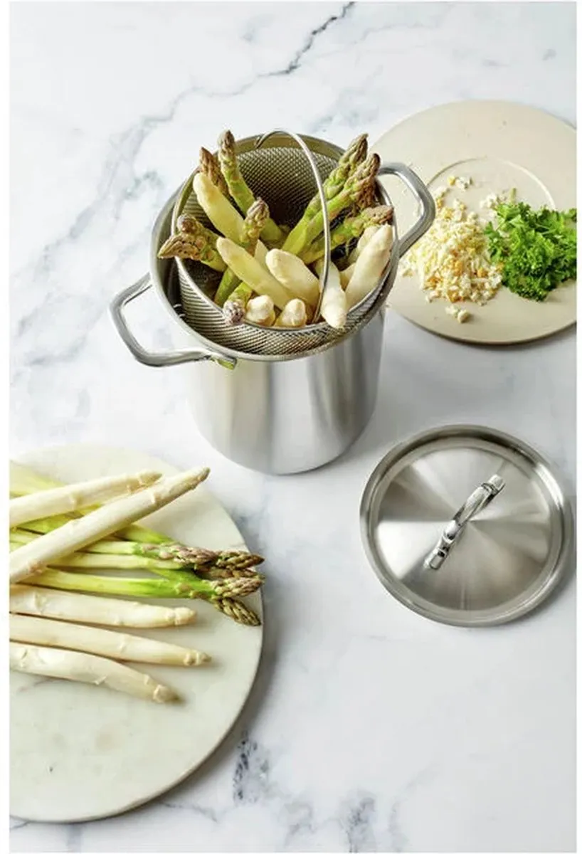 Demeyere Specialties 3 Asperge-Pasta Pan 16cm - 4.5L - Zilver