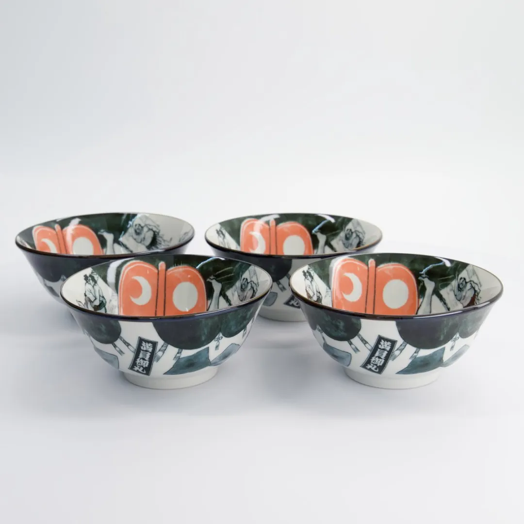 Tokyo Design Studio Asakusa Ramen Bowl Set 4-delig 550ml - Sumo