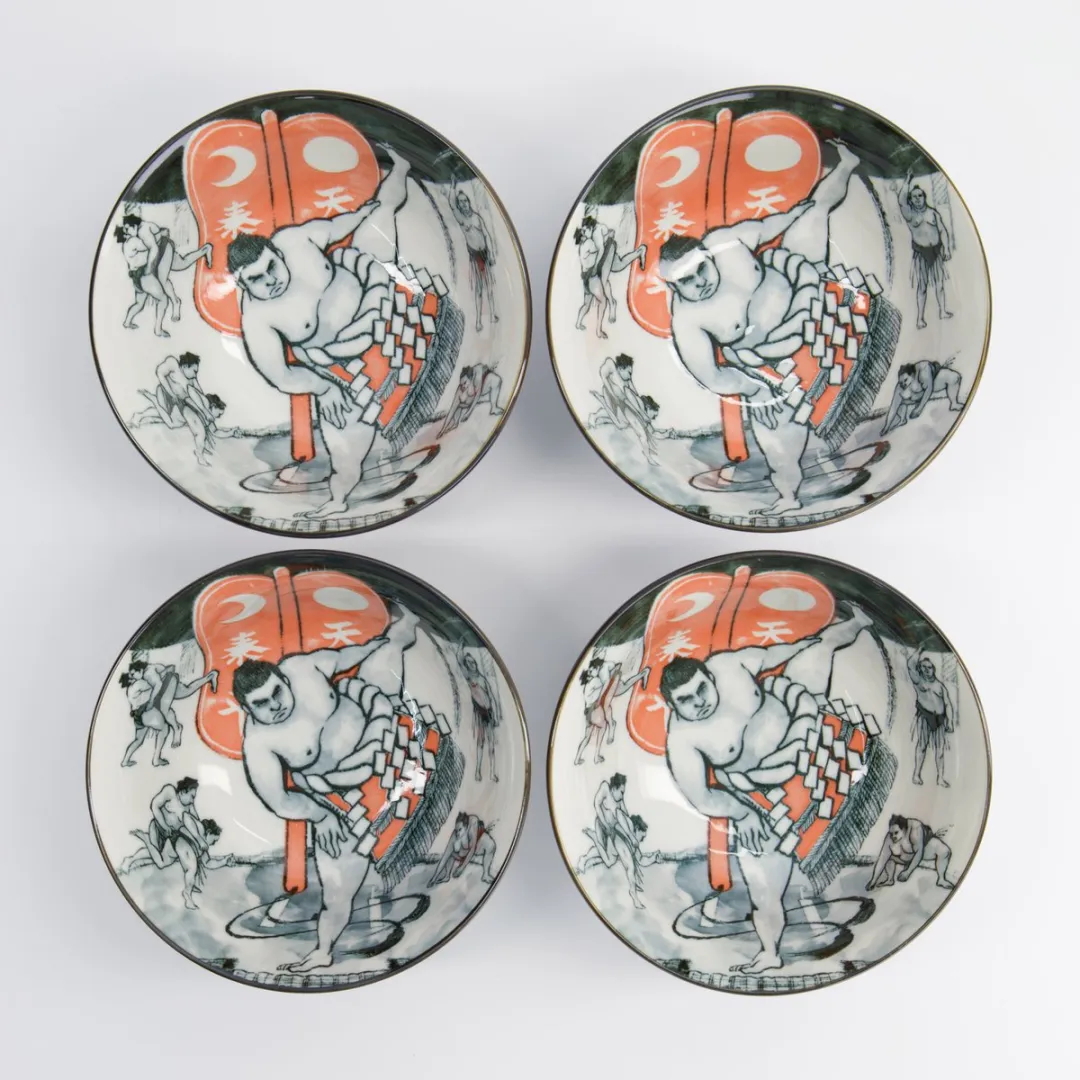 Tokyo Design Studio Asakusa Ramen Bowl Set 4-delig 550ml - Sumo