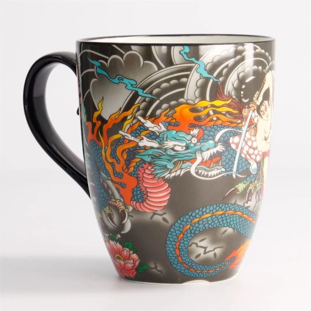 Tokyo Design Studio Yakuza Draak Mok 380ml - Blauw