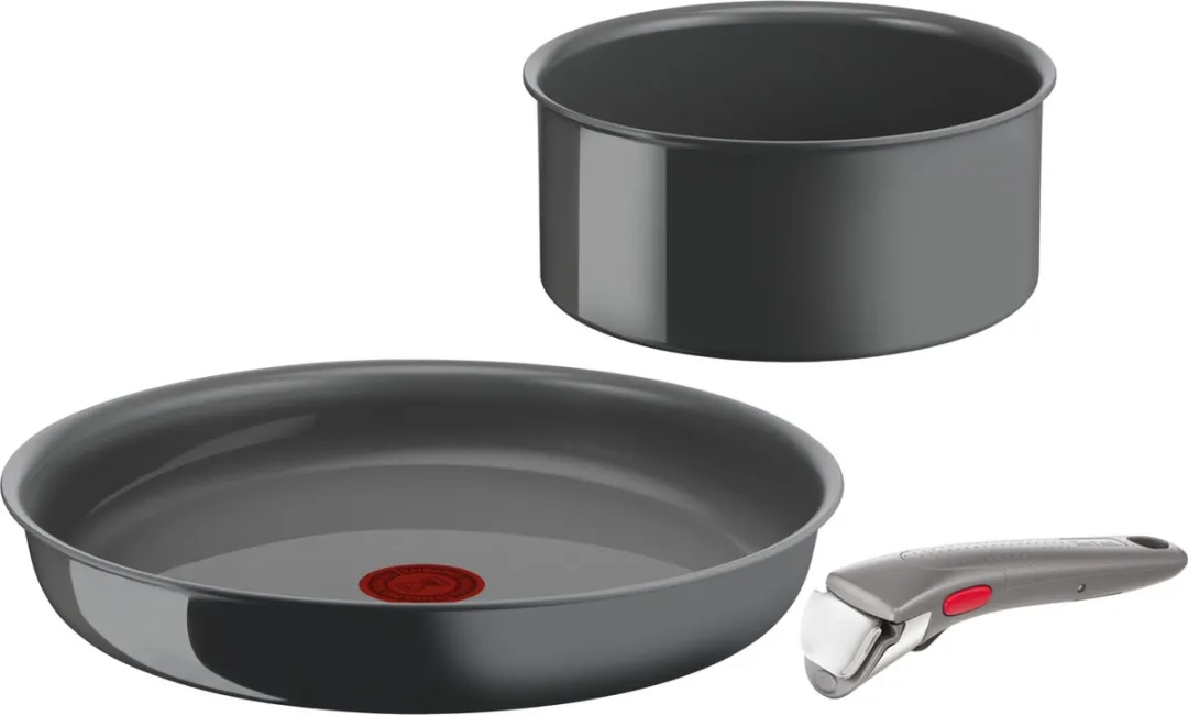 Tefal Ingenio Renew L2609402 Kookpannenset - 4-delig Keramisch Grijs