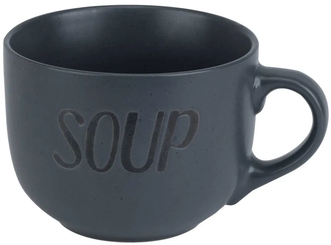 Cosy&Trendy Soepkom 8x - 510ml - Donkergrijs