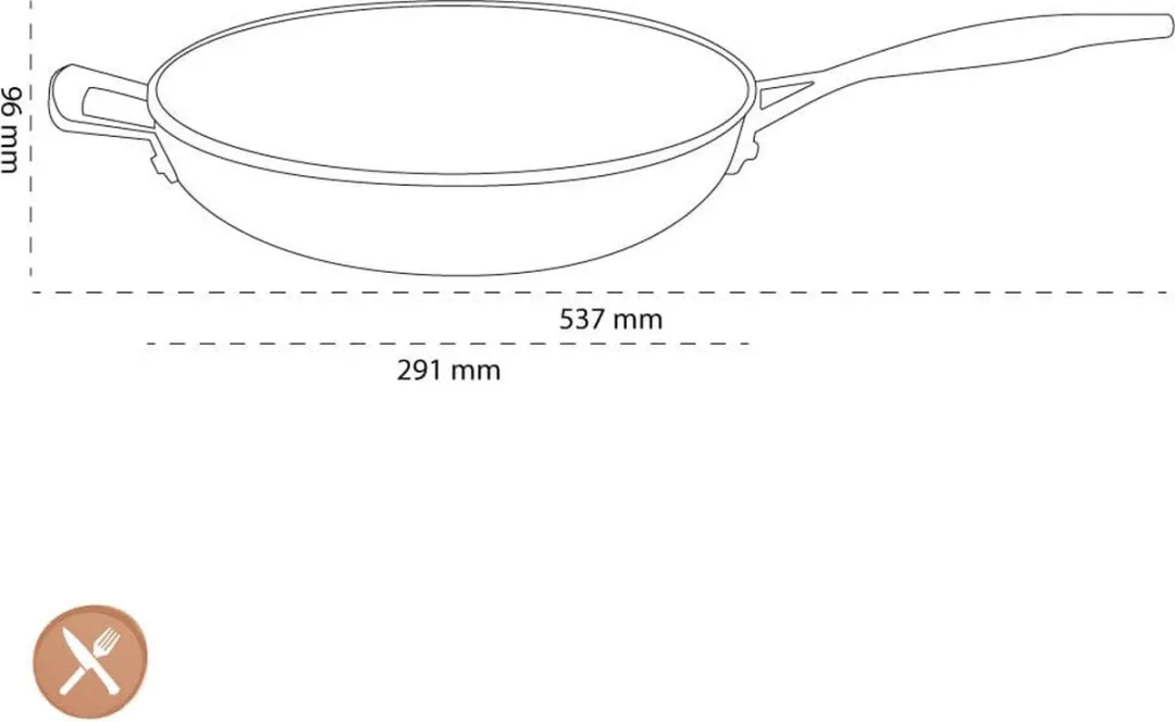 Le Creuset Hapjespan 28cm - 5.4L - Zwart