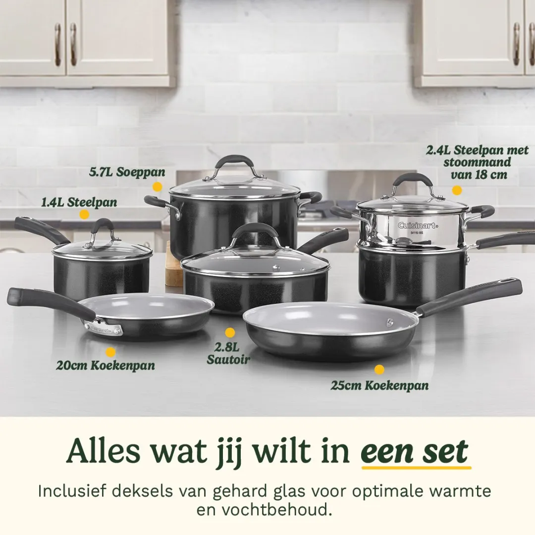 Cuisinart Advantage Ceramica XT Pannenset 11-delig - 11 Stuks
