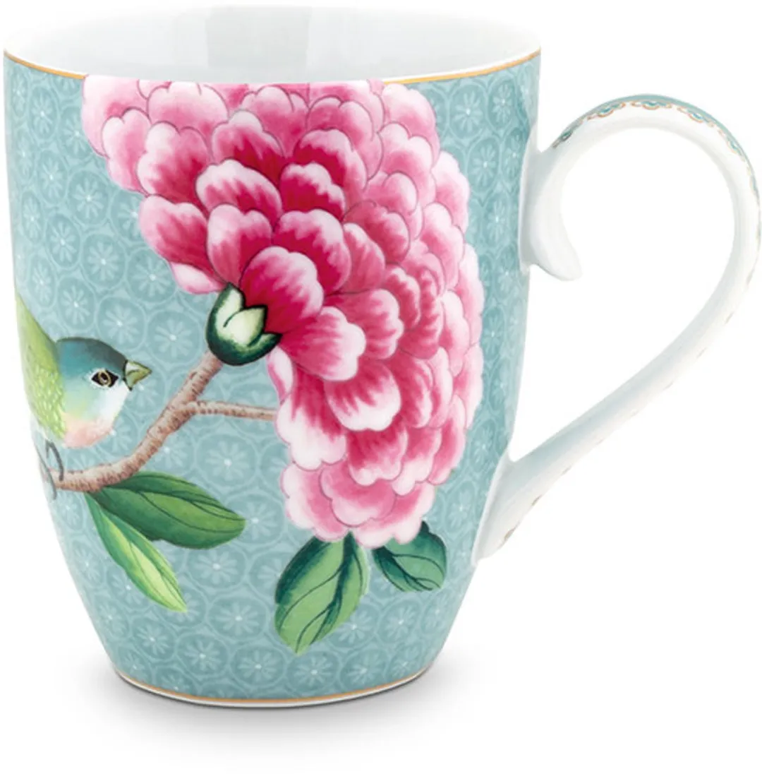 Pip Studio Blushing Birds Ontbijtset 3-delig - Blauw Porselein