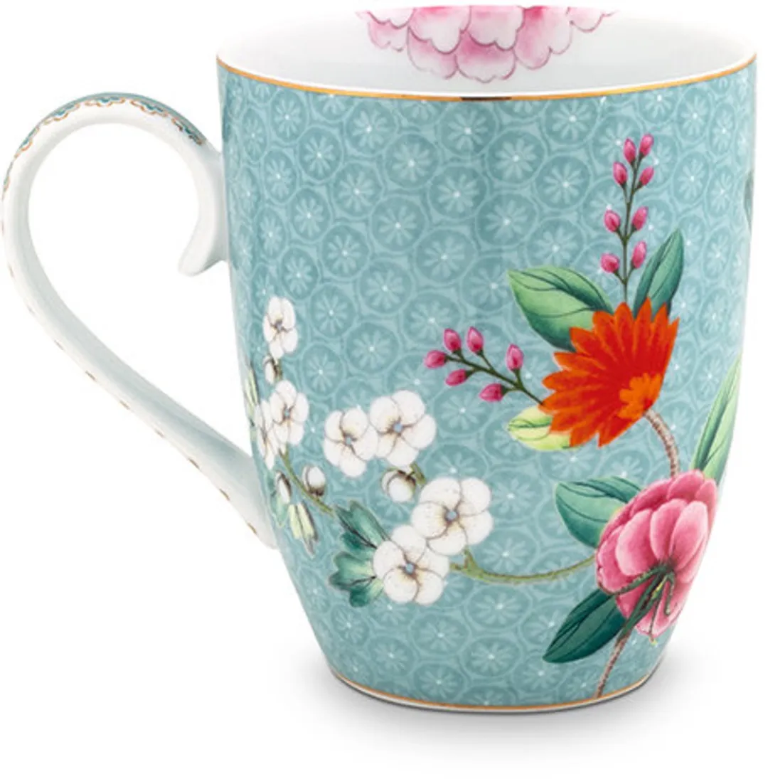 Pip Studio Blushing Birds Ontbijtset 3-delig - Blauw Porselein
