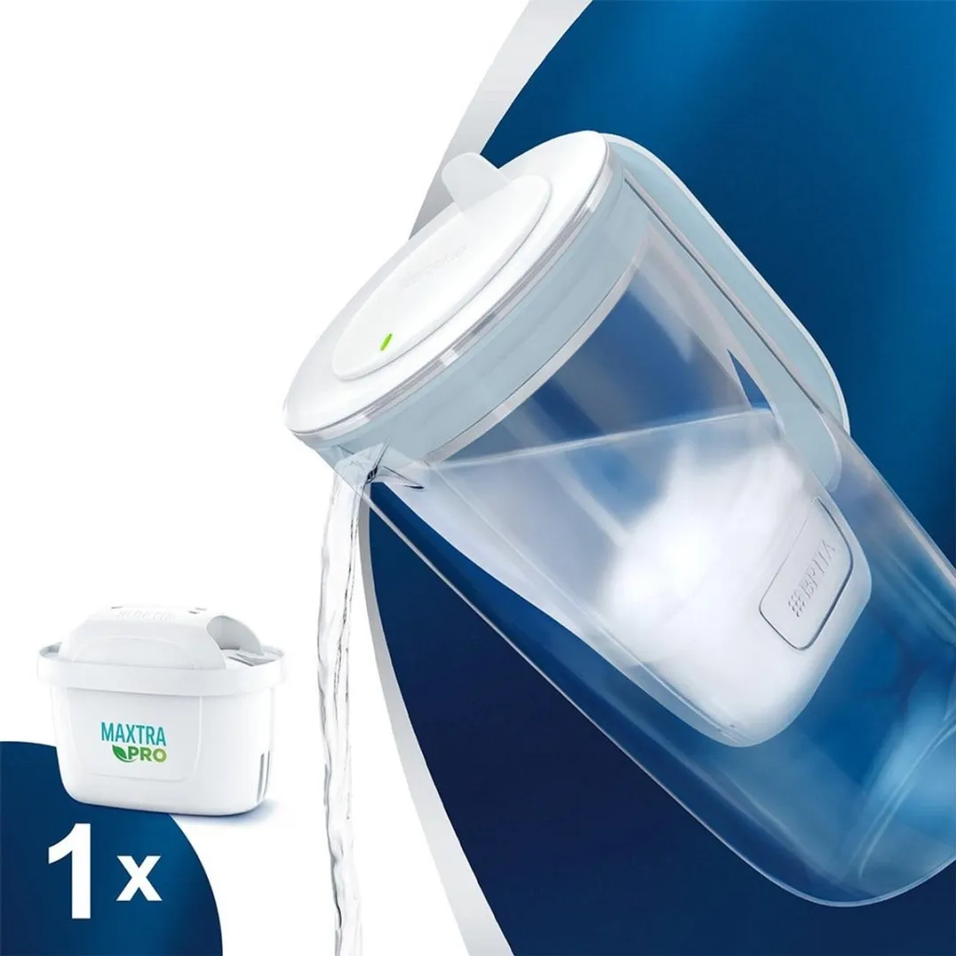 BRITA Glazen Waterfilterkan MAXTRA PRO 2.5L - Lichtblauw