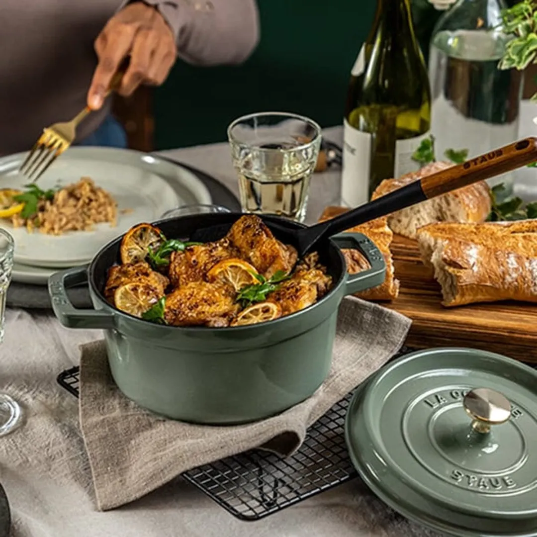 Staub La Cocotte Braadpan 28cm - Eucalyptus - afbeelding 6 van 6