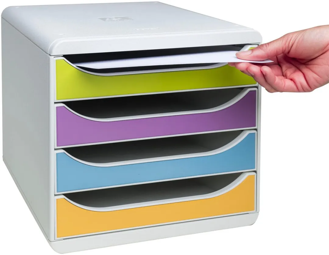 Exacompta Ladenbox Big Box 4 Lades - Geassorteerd
