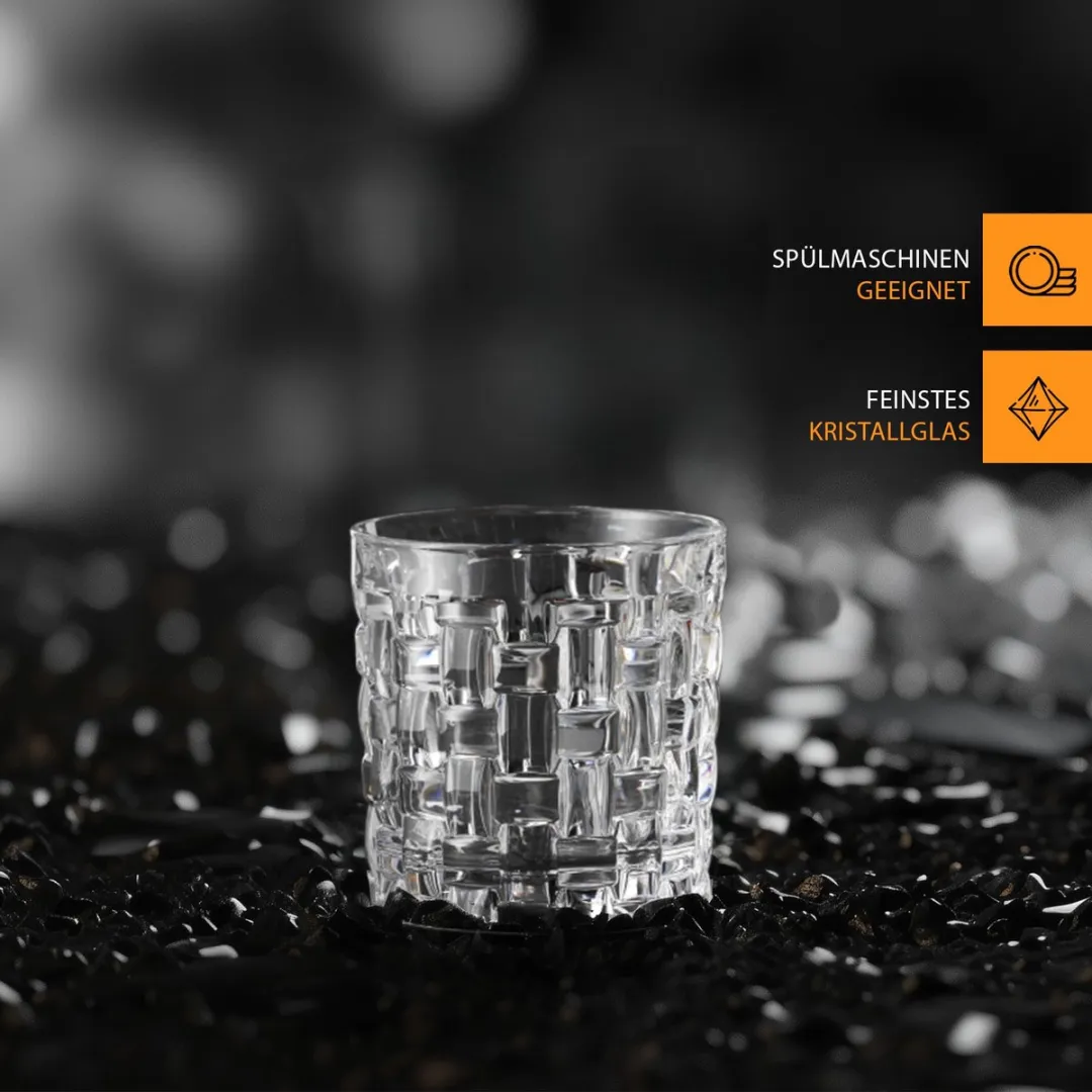 Nachtmann Whiskey Glazen Bossa Nova - 252 ml - 4 stuks