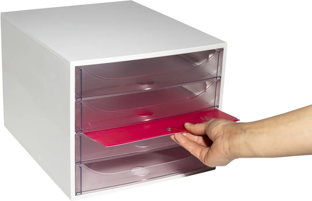 Exacompta ECOBOX Office Ladenblok 4 Laden - Transparant