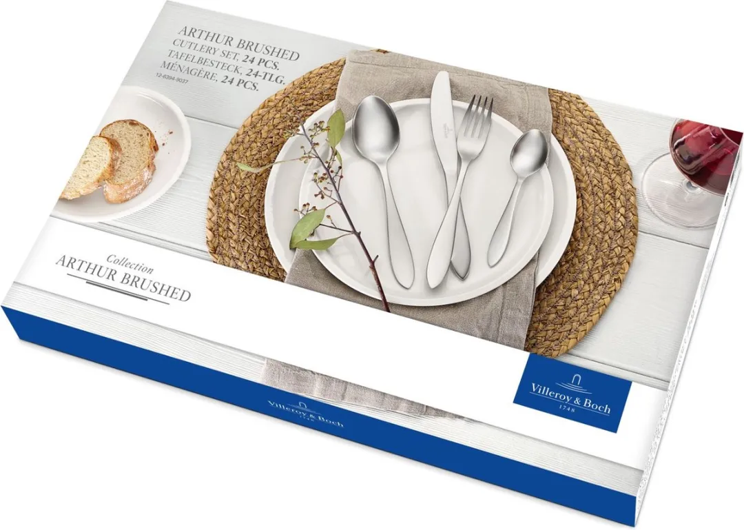 Villeroy & Boch Arthur Bestekcassette - 24-delig - Zilver