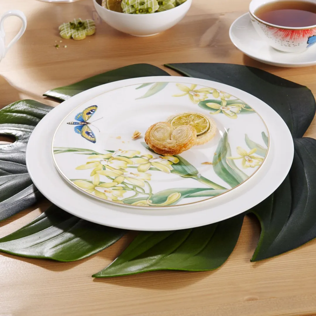 Villeroy & Boch Amazonia Anmut Ontbijtbord 22cm - Groen/Wit/Geel