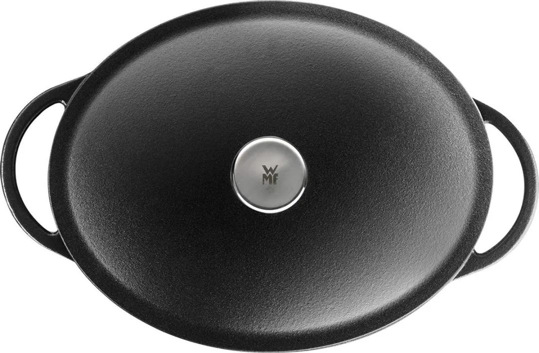 WMF Ovale Gietijzeren Braadpan 30cm - Zwart