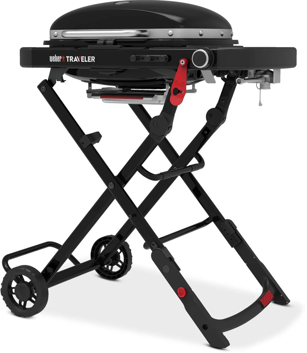 Weber Traveler Compact Gasbarbecue 4 Burgers - Zwart