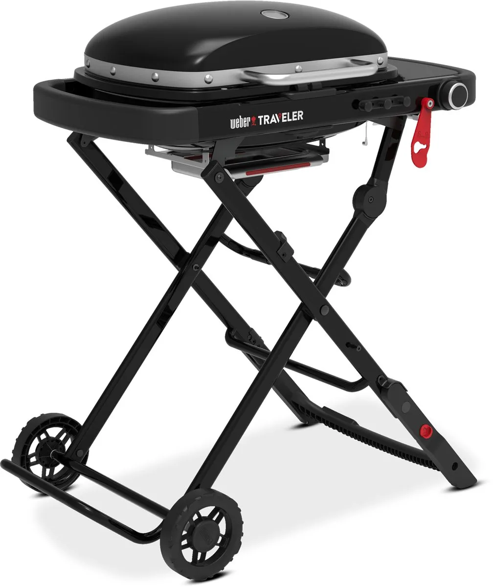 Weber Traveler Compact Gasbarbecue 4 Burgers - Zwart