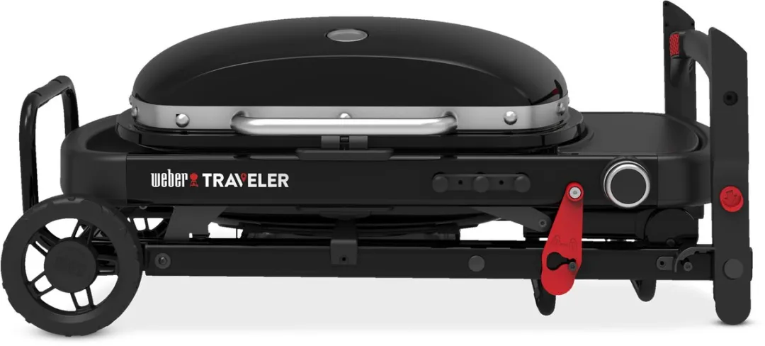 Weber Traveler Compact Gasbarbecue 4 Burgers - Zwart