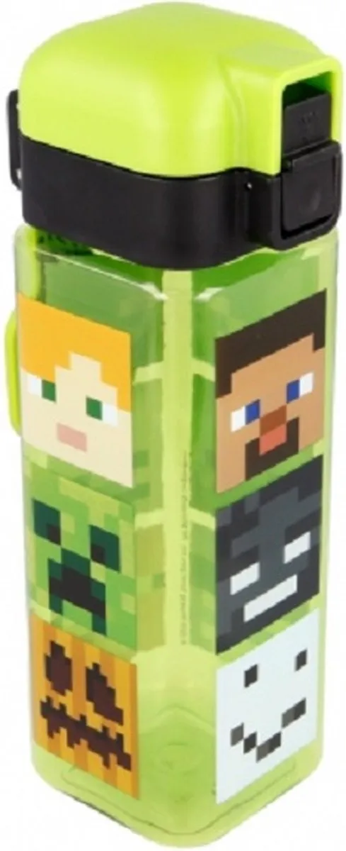 Minecraft Vierkante Drinkfles 550ml