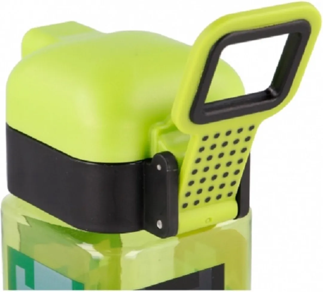 Minecraft Vierkante Drinkfles 550ml - Groen