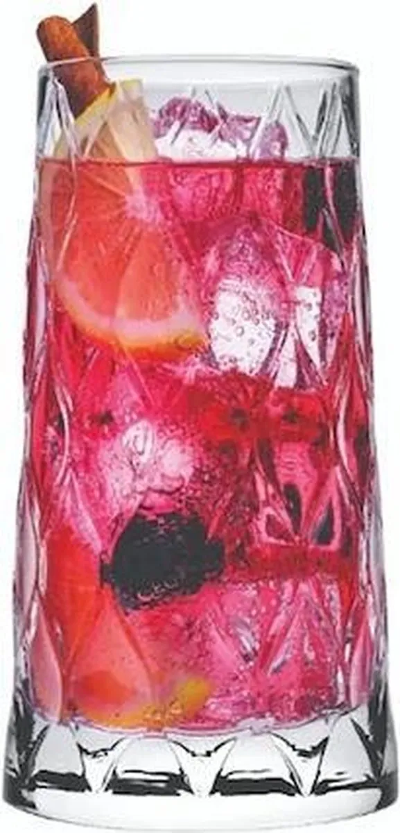 Pasabahce Leafy Longdrinkglazen Set 4x 345ml