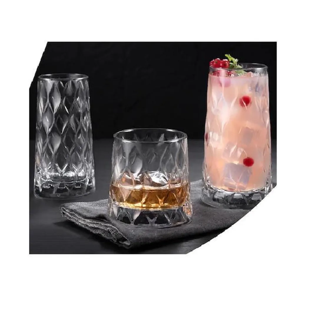 Pasabahce Leafy Longdrinkglazen Set 4x 345ml