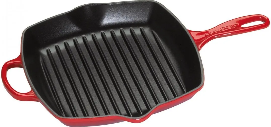 Le Creuset Vierkante Grillpan 26cm - Rood