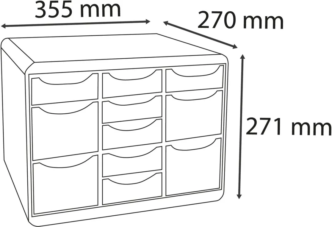Exacompta Storebox Multi Ladenbox - Geassorteerd - 11L