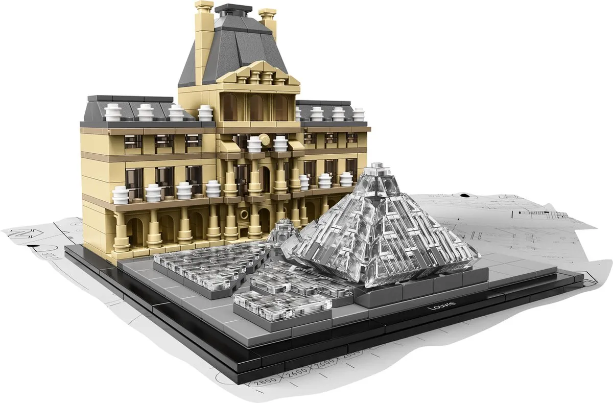 LEGO Architecture Het Louvre 21024 - 695 Stenen