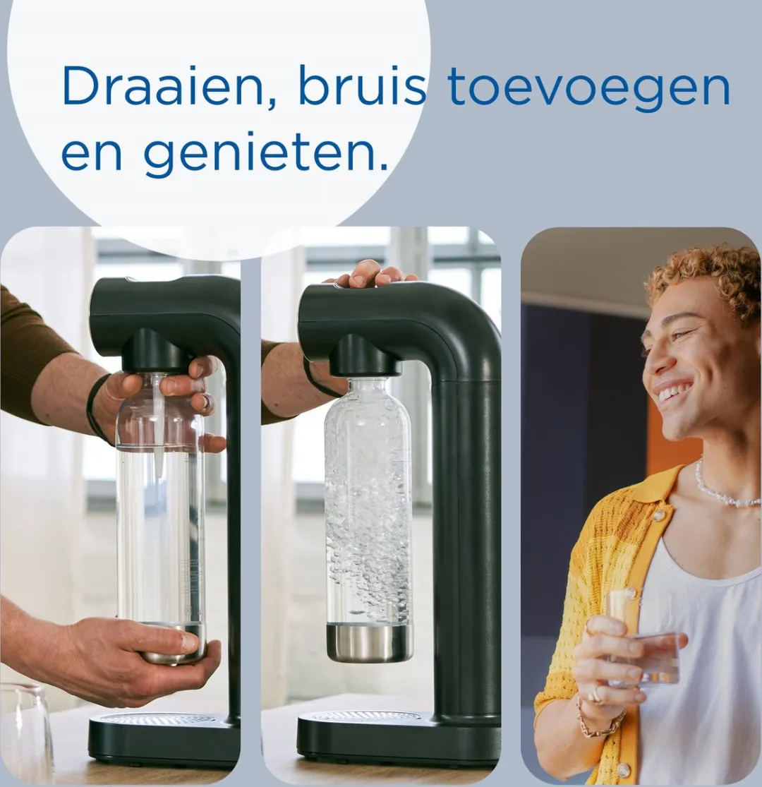 BRITA SodaTRIO Bruiswatermachine - Zwart - 1046729