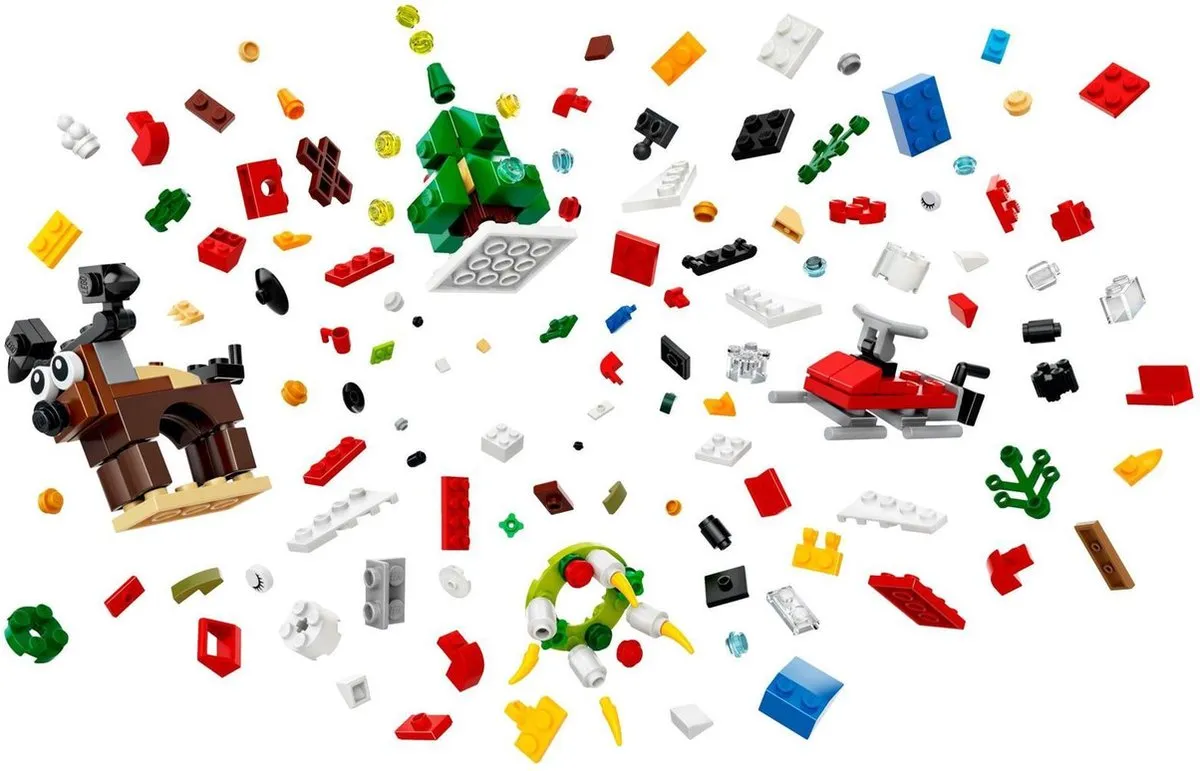 LEGO Kerstbouwset 24-in-1 40253 - 254 Stukken - Multikleur